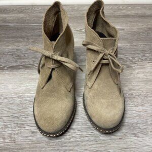 J Crew Wedge Booties Size 6